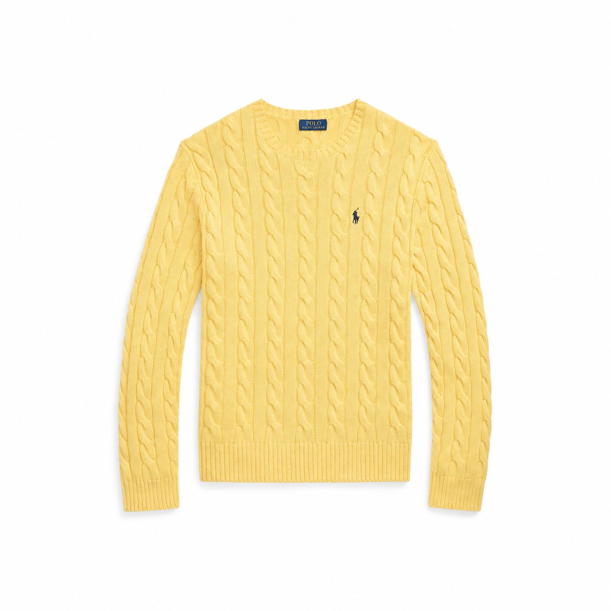 Ralph Lauren Baumwoll-Pullover Mit Zopfmuster