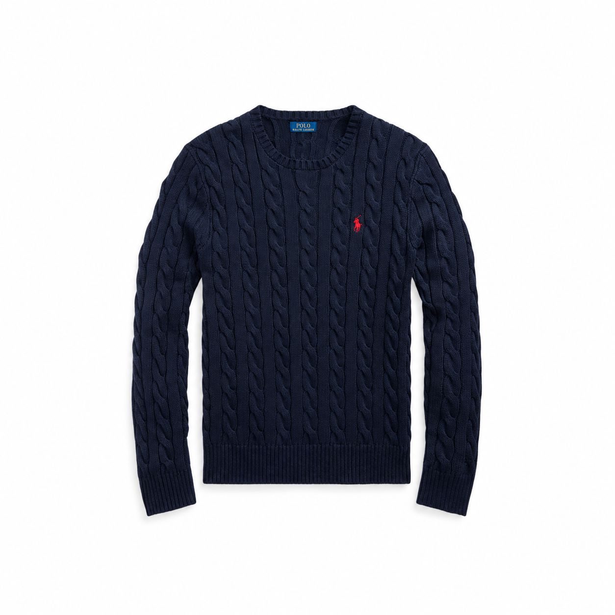 Ralph Lauren Baumwoll-Pullover Mit Zopfmuster