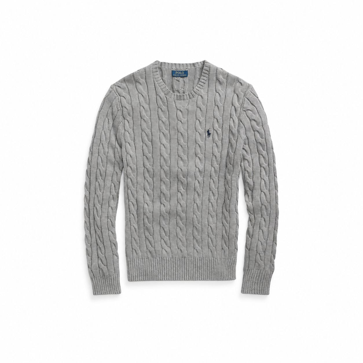 Ralph Lauren Baumwoll-Pullover Mit Zopfmuster