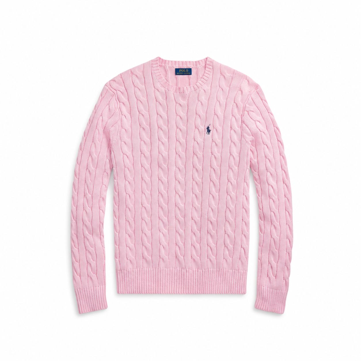 Ralph Lauren Baumwoll-Pullover Mit Zopfmuster