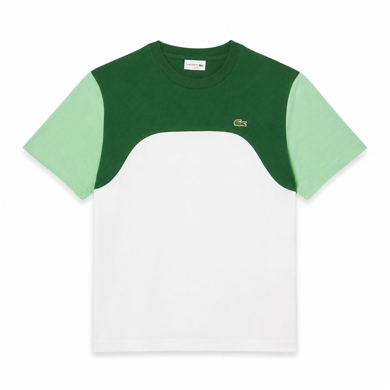 Lacoste Baumwoll-Jersey T-SHIRT Mit Colour-Block Design