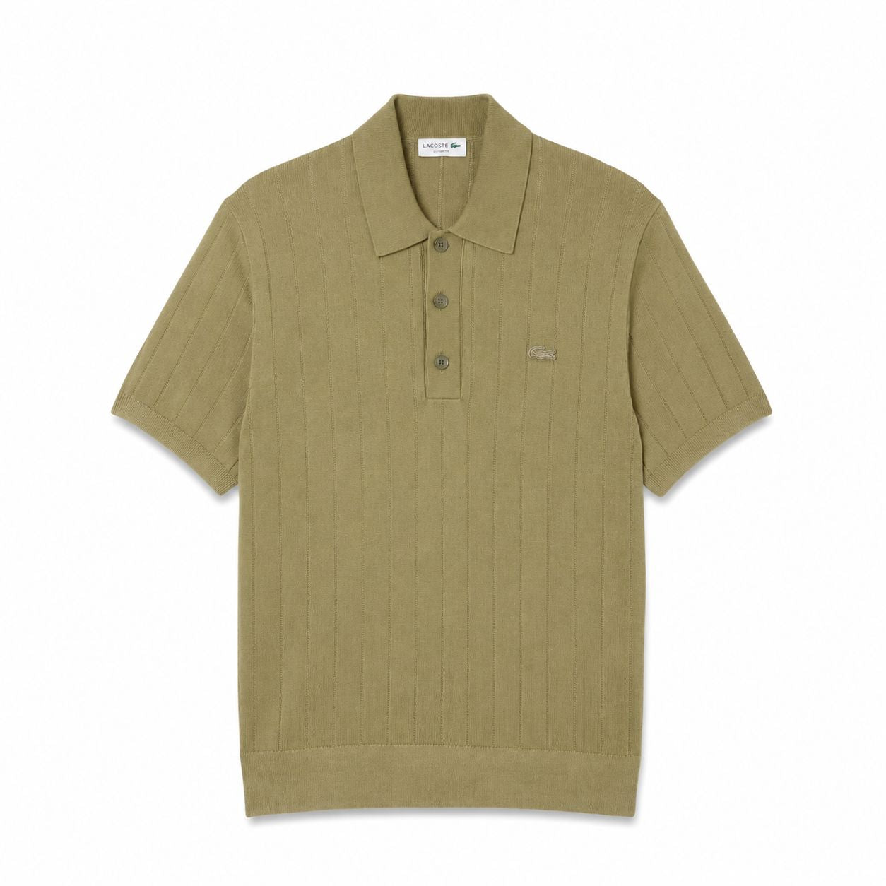 Lacoste Pullover Mit Polokragen Aus Geripptem Strick