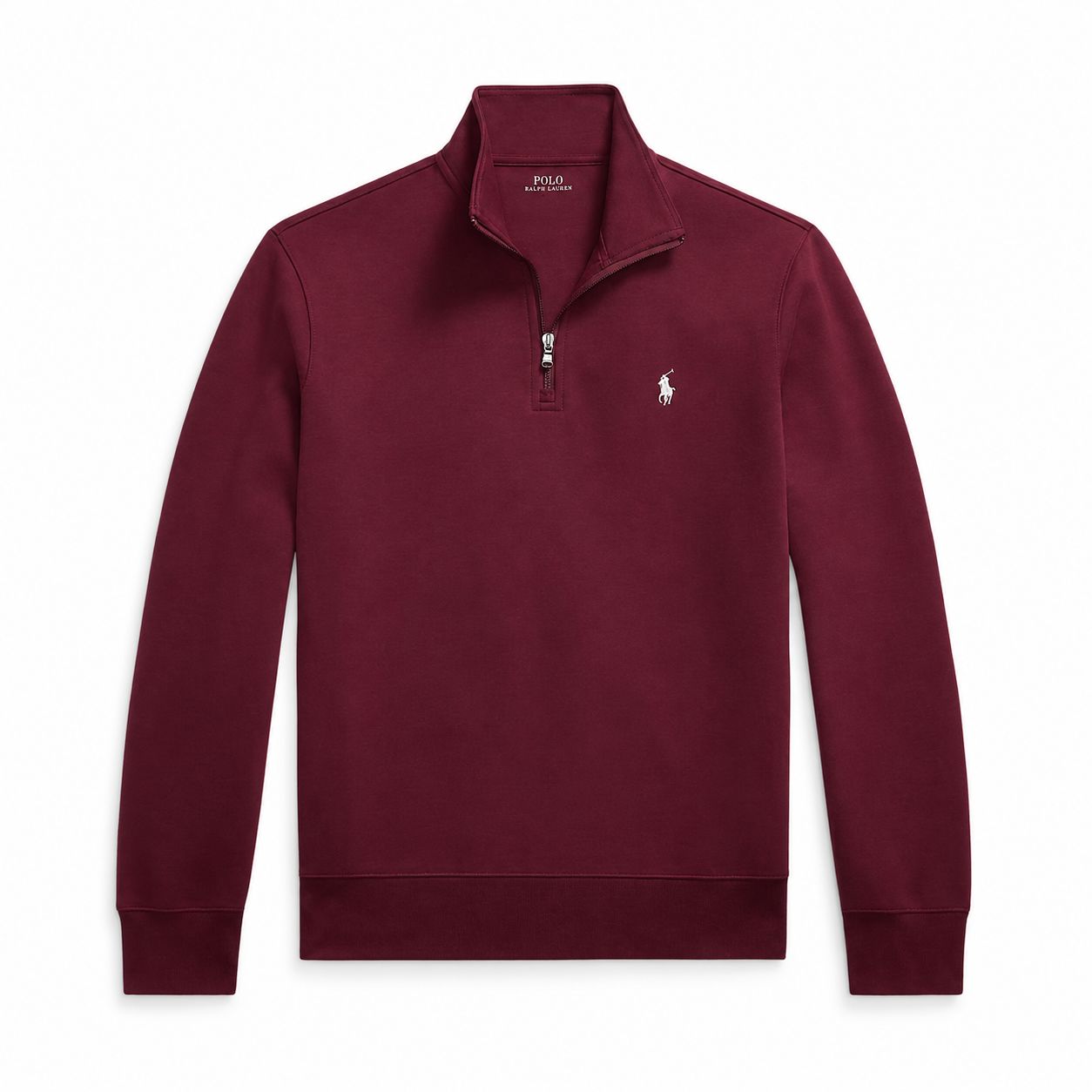 Ralph Lauren Doppelstrick Stehkragen Pullover Mit Reißverschluss