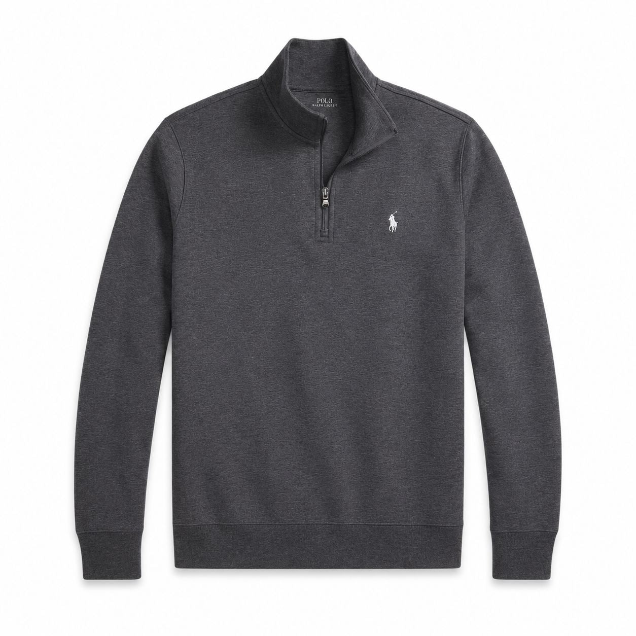 Ralph Lauren Doppelstrick Stehkragen Pullover Mit Reißverschluss