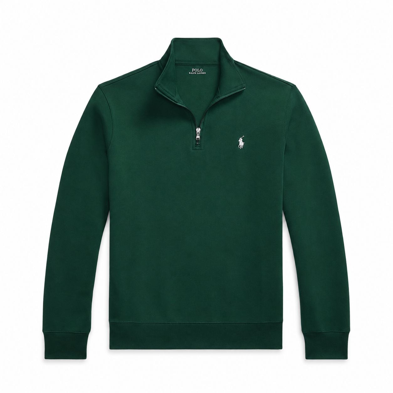 Ralph Lauren Doppelstrick Stehkragen Pullover Mit Reißverschluss