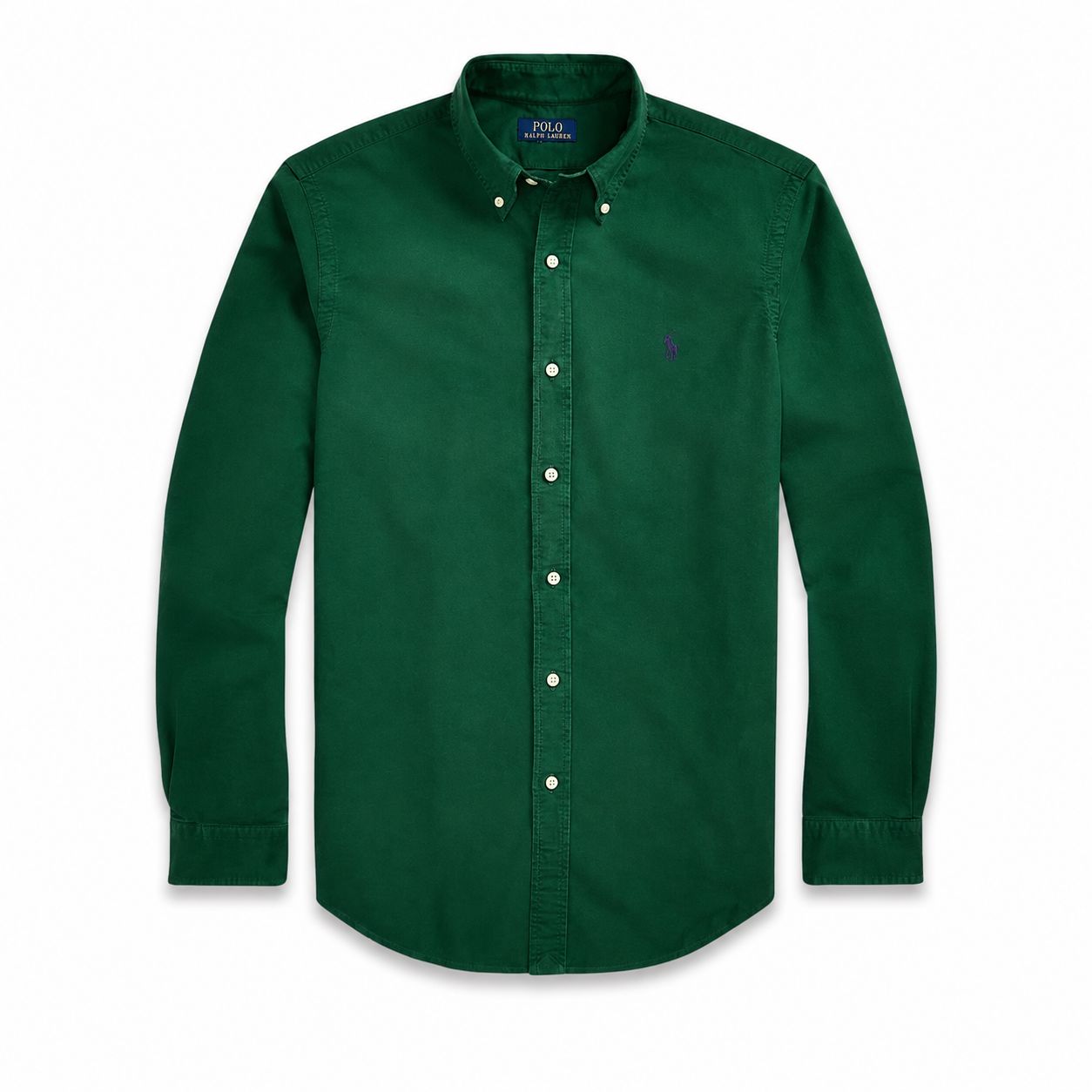 Ralph Lauren Slim Fit Oxford Hemd - Garment-Dyed
