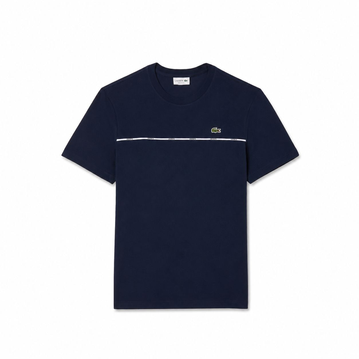 Lacoste Herren T-SHIRT Aus Baumwoll-Jersey Mit Kontrastbesatz