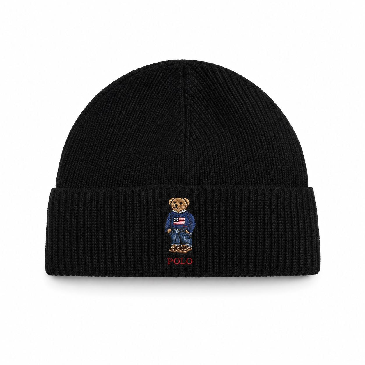Ralph Lauren Polo Bear Rippstrick-Mütze