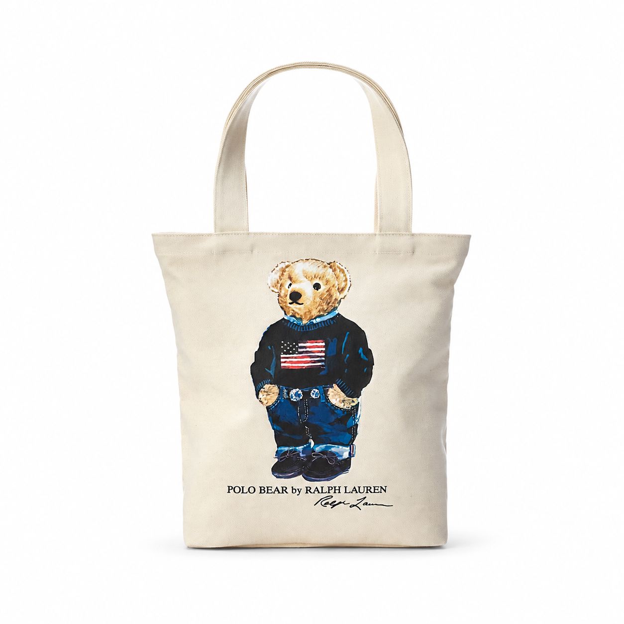 Ralph Lauren Polo Bear Baumwoll-Canvas Tasche