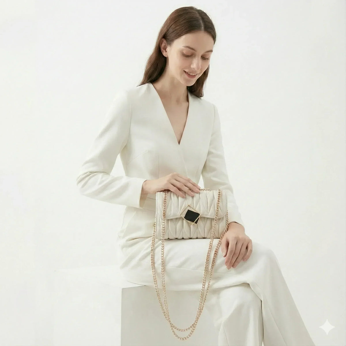 Compact Leather Bag - Vienza