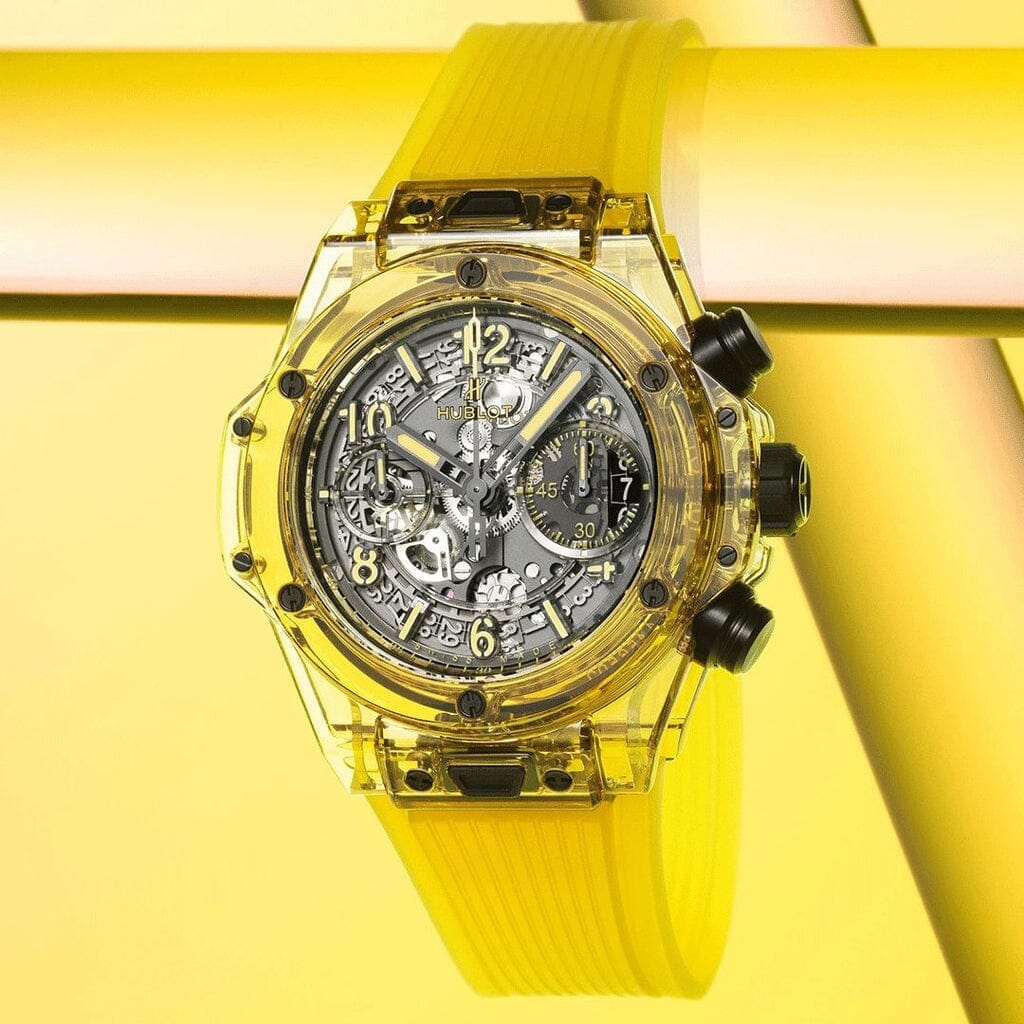 Hublot Big Bang Unico Black Yellow Sapphire 42mm Herrenchronograph