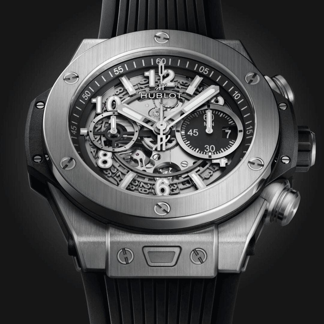 Hublot Big Bang Unico Silber Schwarz 44mm Herrenchronograph