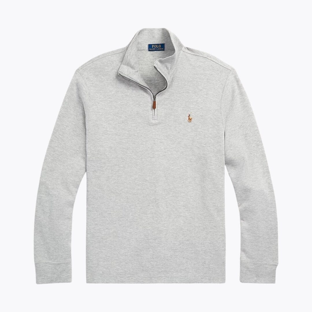 Ralph Lauren Estate-Rib Pullover Mit Viertel-Reißverschluss