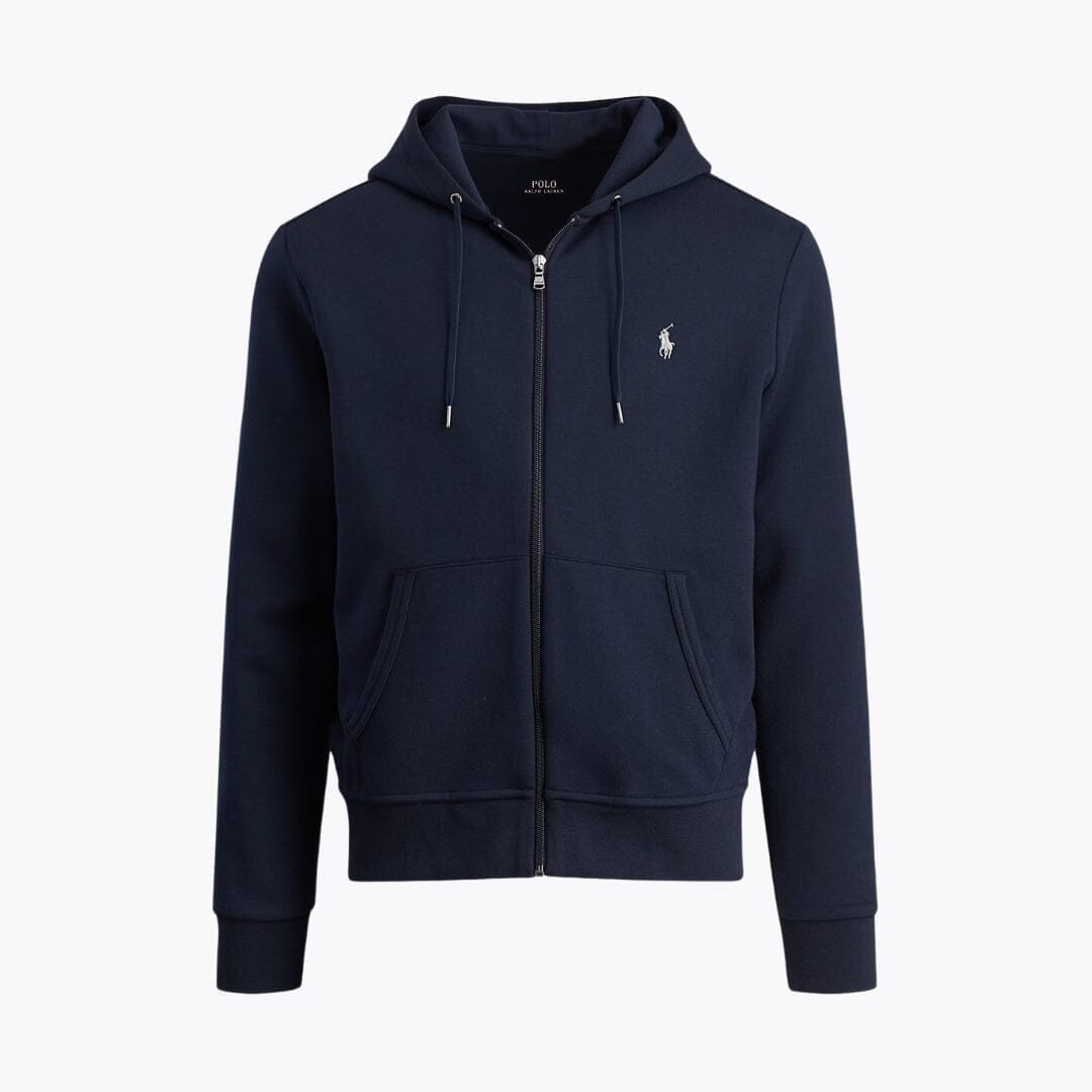 Ralph Lauren Doppelstrick Kapuzenjacke Mit Reißverschluss