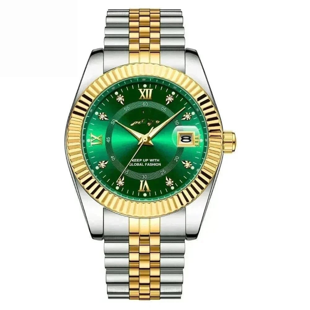 Poedagar Goldenstar 40mm Herrenarmbanduhr - Wasserdicht - Edelstahl