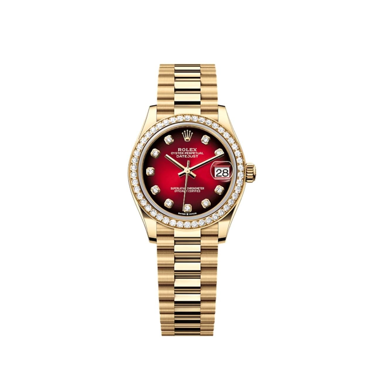 Rolex Datejust 31mm Diamant-Lünette Zifferblatt 278288RBR