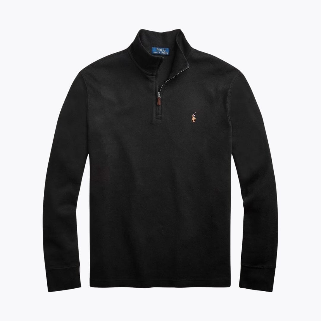 Ralph Lauren Estate-Rib Pullover Mit Viertel-Reißverschluss