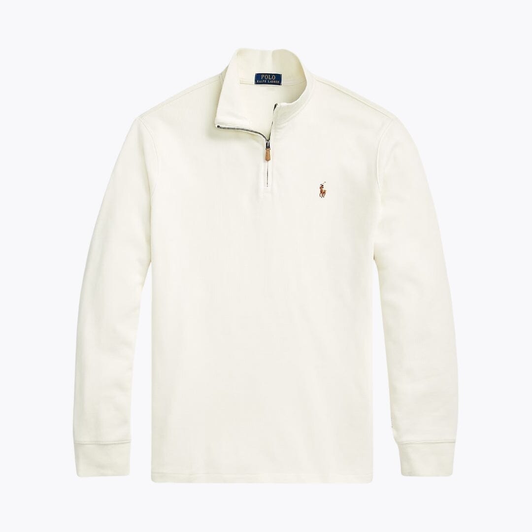 Ralph Lauren Estate-Rib Pullover Mit Viertel-Reißverschluss