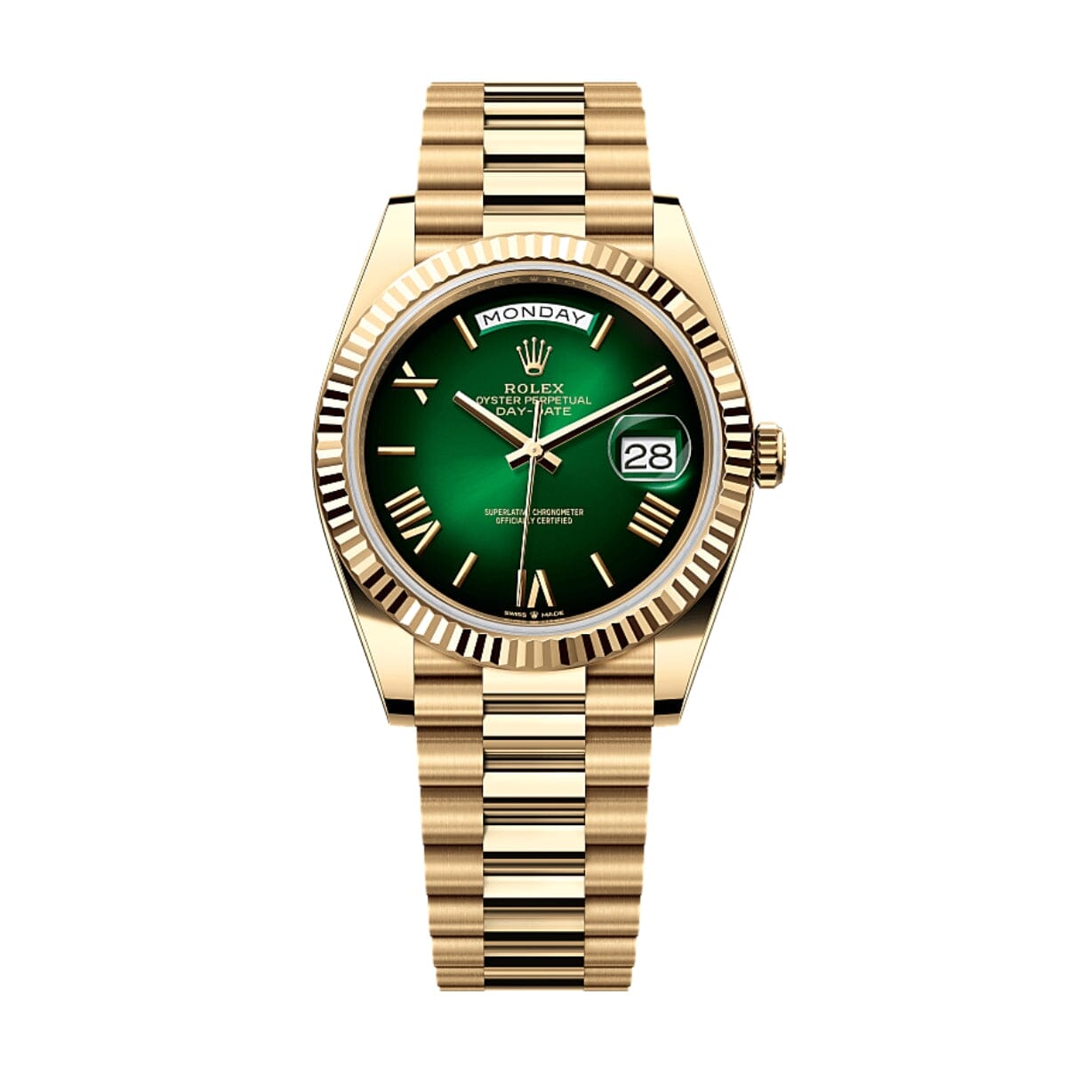 Rolex Day-Date 228238 "green Ombre" Herrenuhr