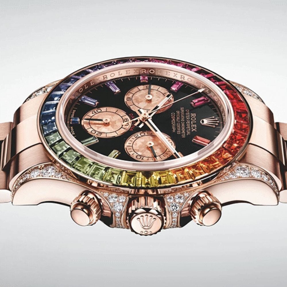 Rolex Cosmograph Daytona 116595 RBOW-0001 - Regenbogen Roségold Luxusuhr
