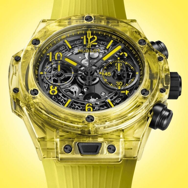 Hublot Big Bang Unico Black Yellow Sapphire 42mm Herrenchronograph
