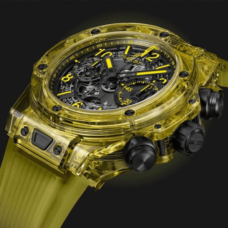 Hublot Big Bang Unico Black Yellow Sapphire 42mm Herrenchronograph