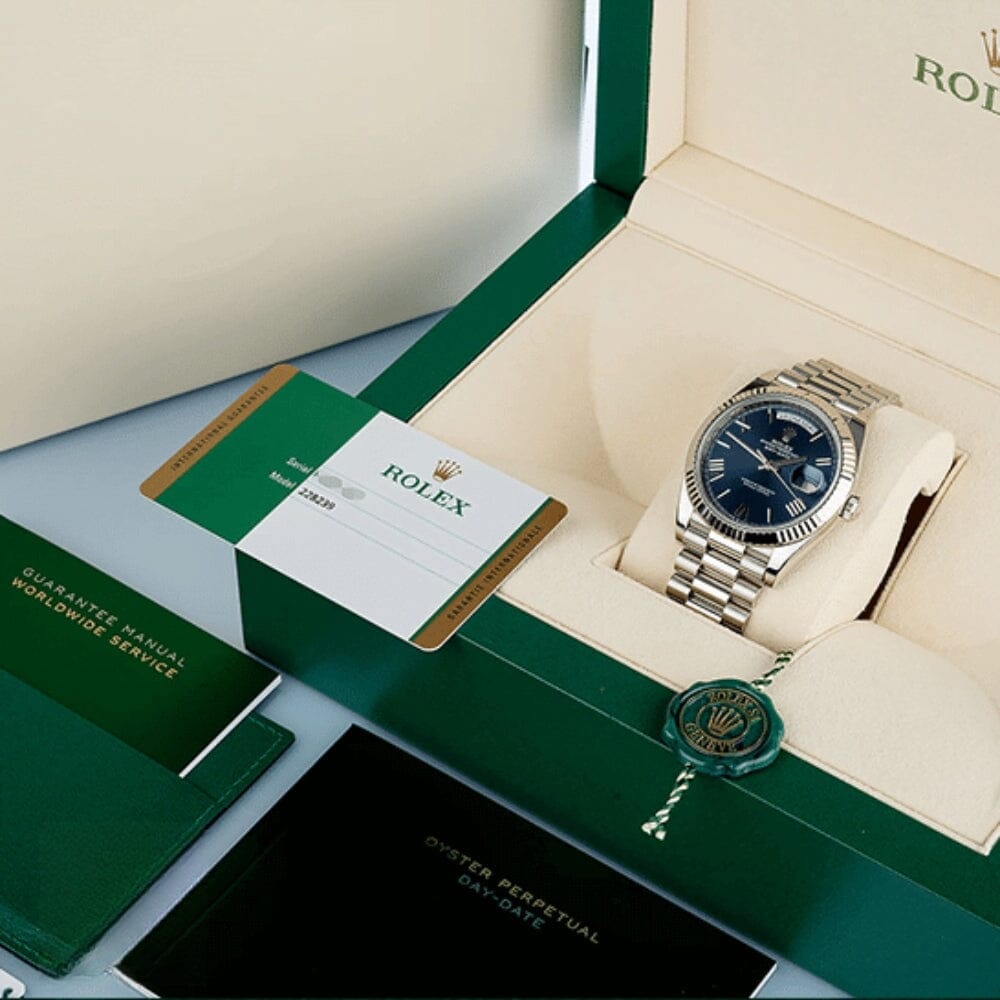 Rolex Day-Date 228239-0002 Mit Blauem Zifferblatt