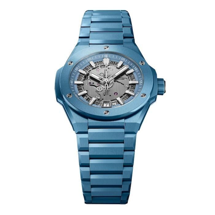 Hublot Big Bang UNICO Integrated Time Only, Himmelblaue Keramik, 42 mm