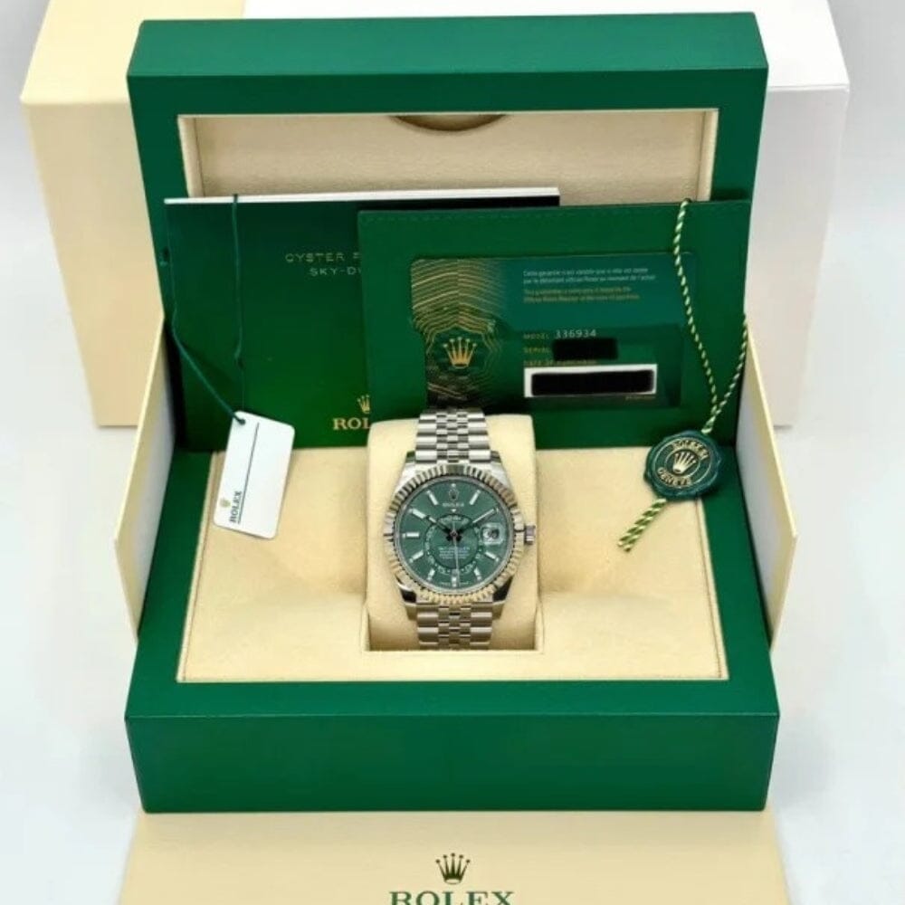 Rolex Sky-Dweller Mit Grünem Zifferblatt 336934-0001