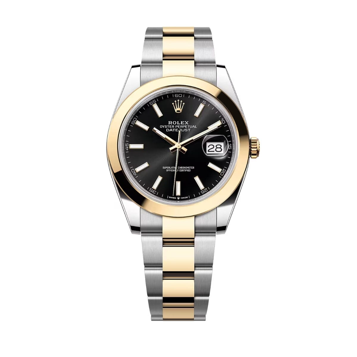 Rolex Datejust Gelbgold Schwarzes Zifferblatt 126303