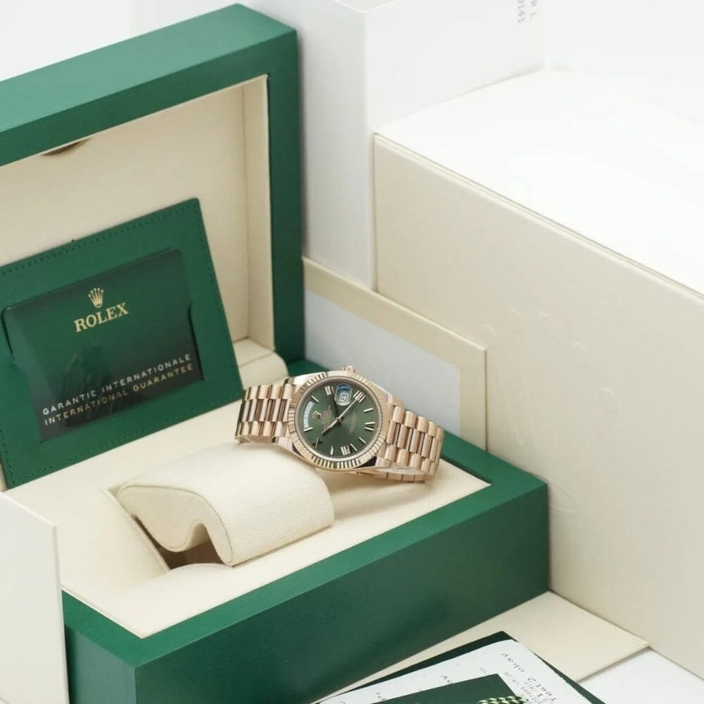 Rolex Day-Date 228238 "green Ombre" Herrenuhr