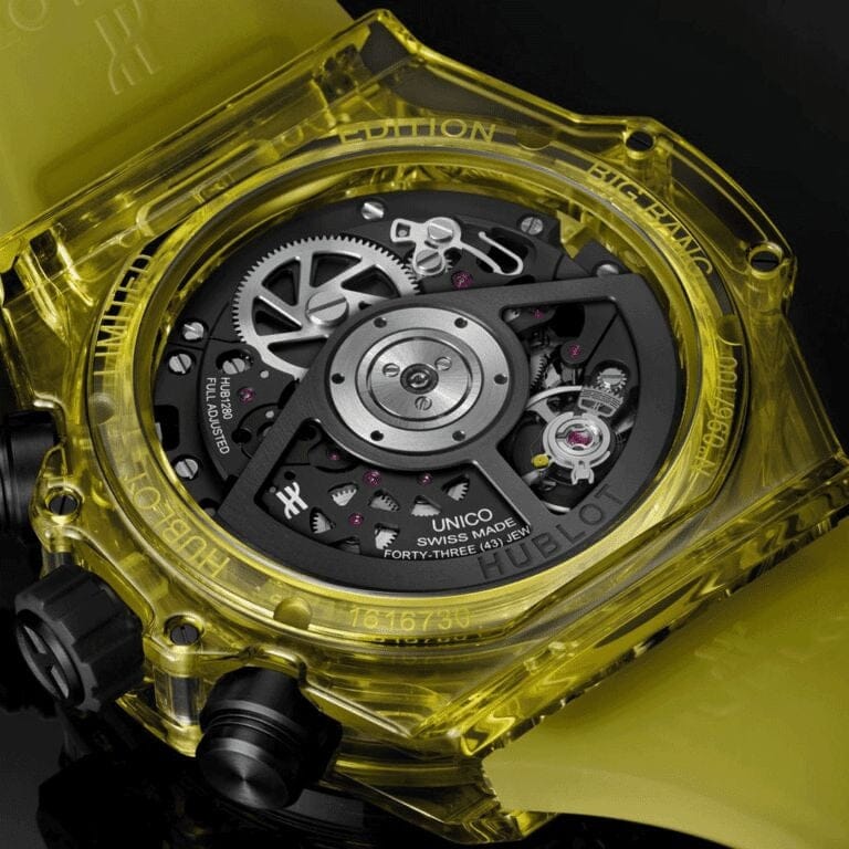 Hublot Big Bang Unico Black Yellow Sapphire 42mm Herrenchronograph