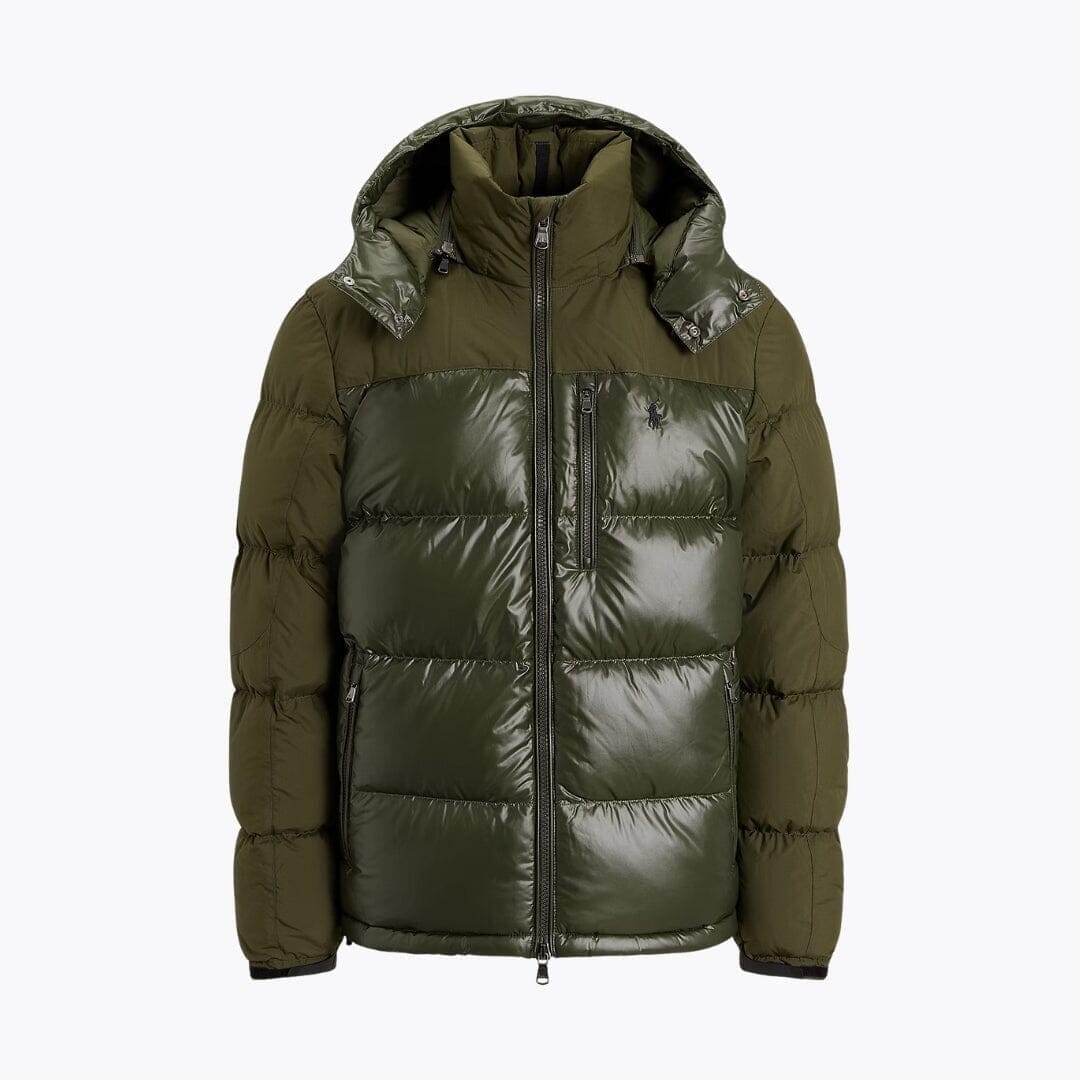 Ralph Lauren Gorham Zweifarbige Daunenjacke