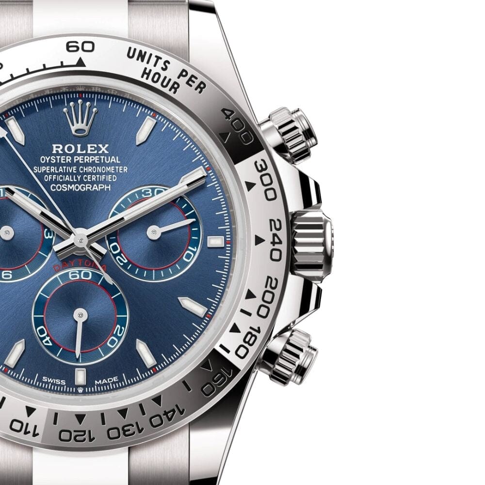 Rolex Daytona 126509 Weißgold Mit Blauem Zifferblatt