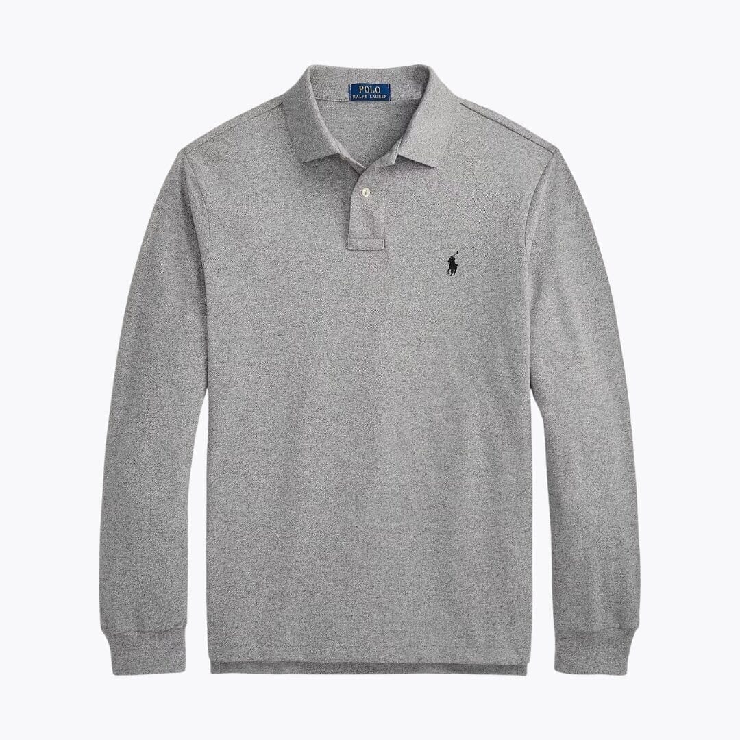 Ralph Lauren Langarm Polo-Shirt Aus Mesh-Baumwolle