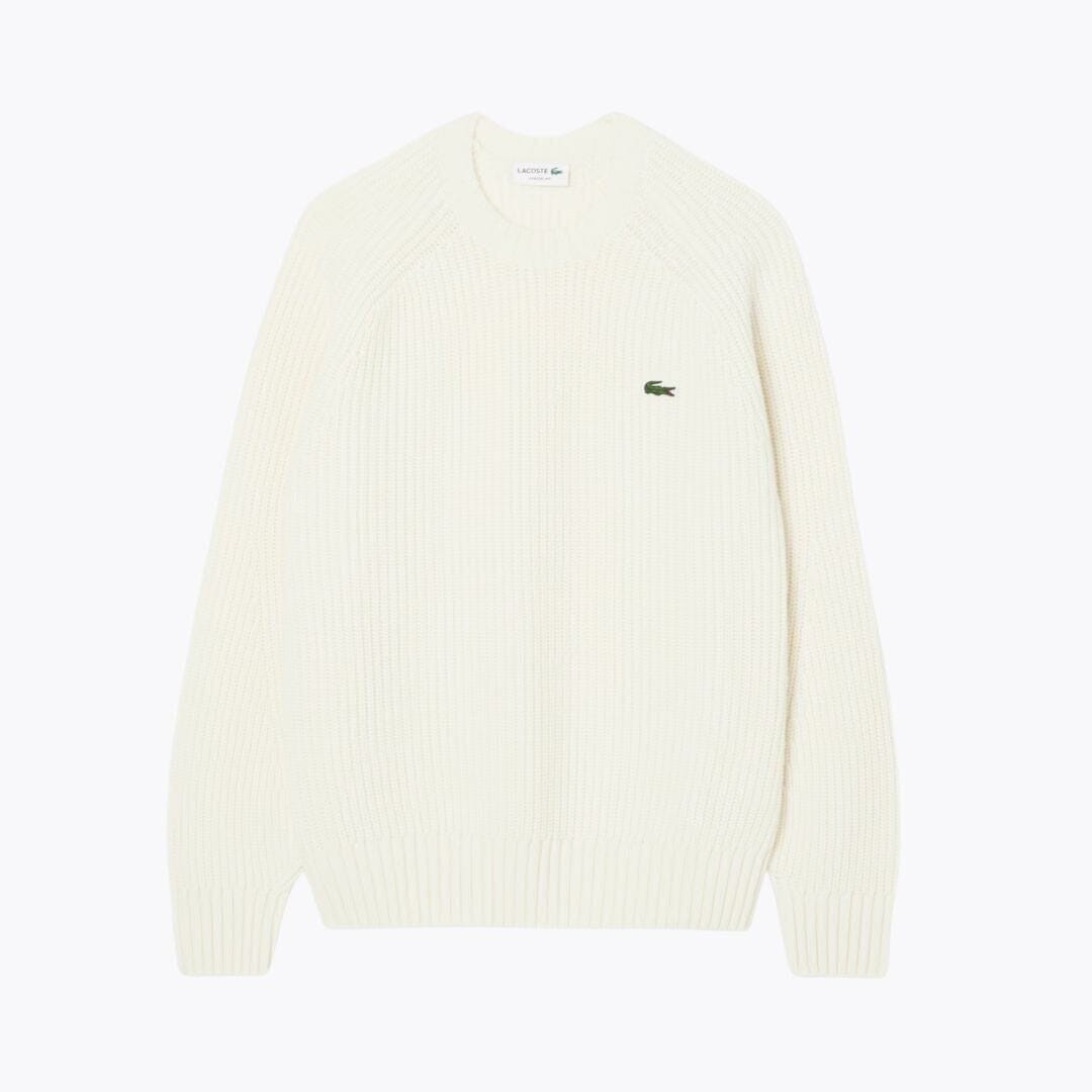 Lacoste Pullover Aus Dicker Gekämmter Wolle Mit Rundhalsausschnitt