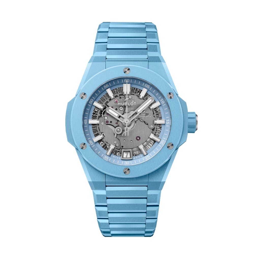 Hublot Big Bang UNICO Integrated Time Only, Himmelblaue Keramik, 42 mm